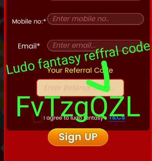 Ludo Fantasy Referral Code 2023